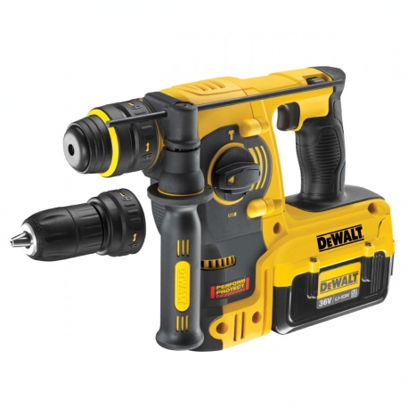 DEWALT DCH364M2-QW - Tassellatore SDS-Plus 36V Litio con doppio mandrino